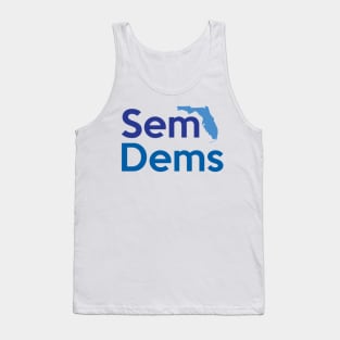 SemDems Blue Logo Tank Top